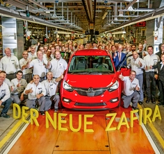 Opel a demarat producția lui Zafira facelift la fabrica din Russelsheim